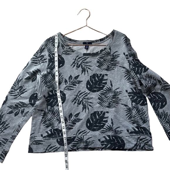 Gap Factory Tropical Leafy Sweatshirt - Women's XL - Cotton - Picture 3 of 7